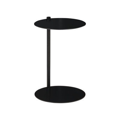 Beliani Side Table Kensico Metal Black - image 1