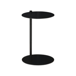 Beliani Side Table Kensico Metal Black - thumbnail 1