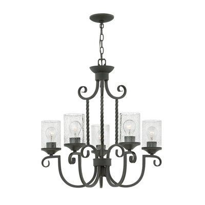 Luminosa Lighting Elstead Hinkley Casa 5 Light Chandelier Olde Black - image 1