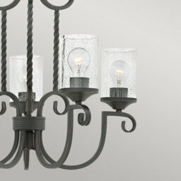Luminosa Lighting Elstead Hinkley Casa 5 Light Chandelier Olde Black - thumbnail 3