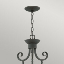 Luminosa Lighting Elstead Hinkley Casa 5 Light Chandelier Olde Black - thumbnail 4
