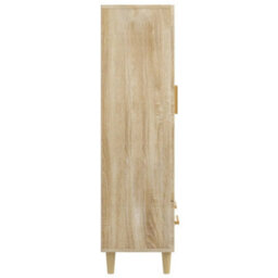 Berkfield Highboard Sonoma Oak 70X31X115 Cm Engineered Wood - thumbnail 7