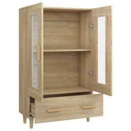 Berkfield Highboard Sonoma Oak 70X31X115 Cm Engineered Wood - thumbnail 6
