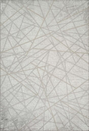 Perla Modern Abstract Linear Living Room Area Rug Metallic Sheen Contemporary Hallway Runner Axis-Grey 200X290 Cm - thumbnail 6