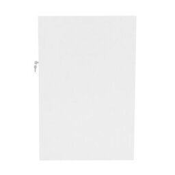 MonsterShop White Shop Counter Led Light B 1200mm Lockable Sliding Doors 2 Keys Retail Storage Unit Display Showcase Cabinet Reception Desk - thumbnail 3