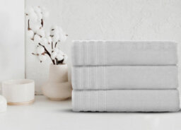 Velosso White Everyday 100% Cotton Towels 360 Gsm Bath Towel