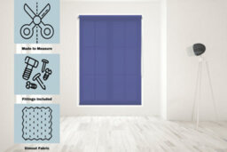 Caecus Blinds Made To Measure Straight Edge Daylight  Roller Blind Electric Blue 180Cm - thumbnail 1