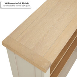 The Furniture Market Cheshire Dove Grey Painted Wide Low Bookcase - thumbnail 7