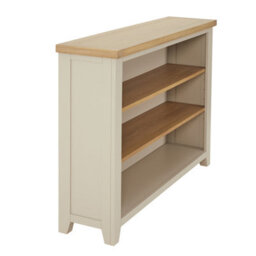 The Furniture Market Cheshire Dove Grey Painted Wide Low Bookcase - thumbnail 6