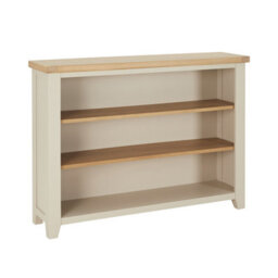 The Furniture Market Cheshire Dove Grey Painted Wide Low Bookcase - thumbnail 4