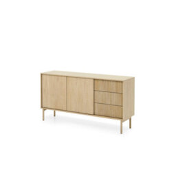 Arte Tavo Sideboard 154Cm In Oak Cremona & Oak Sonoma - Push-Open Storage With Drawers And Doors - thumbnail 2