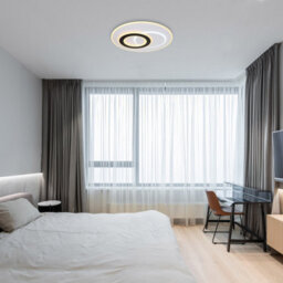 Luminosa Lighting Luminosa Jacques Integrated Led Semi Flush Ceiling Light White Matt Led Dimmable 2700-6500K Remote Control - thumbnail 8