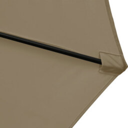 VRUC 3M Taupe Cantilever Banana Parasol Umbrella Garden Patio Outdoor Sun Shade With Base Weights - thumbnail 4
