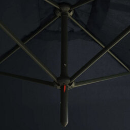 Walplus Double Garden Parasol With Steel Pole Anthracite 600X300 Cm - thumbnail 5