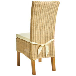 Beliani Set Of 2 Dining Chairs Andes Rattan Natural - thumbnail 7