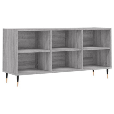 Berkfield Sturdy Tv Cabinet Grey Sonoma 103.5X30X50 Cm Engineered Wood - image 1