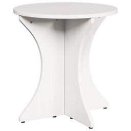 Berkfield Coffee Table 2 Pcs White Solid Pine Wood - thumbnail 6