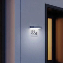 Steinel Xsolar Sol-O Hn Anthracite Solar Outdoor House Number Twilight Sensor Dusk To Dawn Icncl. House Number Plate - thumbnail 3