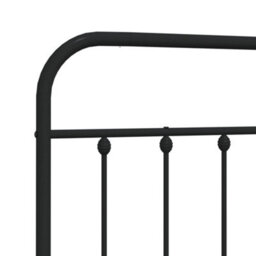 Berkfield Metal Headboard Black 180 Cm - thumbnail 6