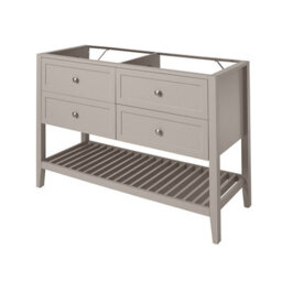 GoodHome Perma Satin Grey Freestanding Bathroom Vanity Unit (H) 806mm (W) 1200mm - thumbnail 1