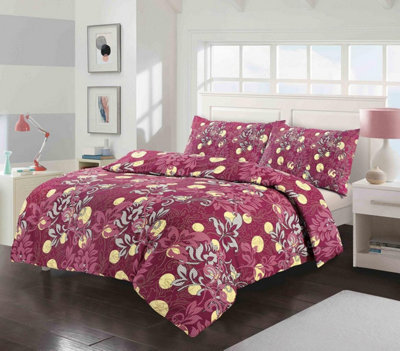 Kampala Hill Amelia Red Super Kin Duvet Cover Set - image 1