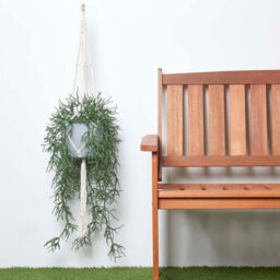 Homescapes Artificial Green Handcrafted Hanging Basket Rhipsalis Plant, 116 Cm - thumbnail 7