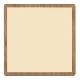 Luminosa Lighting Luminosa Sapana 30Cm Square Flush Ceiling Light Wood Look Ip44 Led 3000K - thumbnail 4