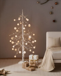 Beliani Outdoor Decoration Led Holar Christmas Tree 122 Cm White - thumbnail 2