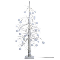 Beliani Outdoor Decoration Led Holar Christmas Tree 122 Cm White - thumbnail 5