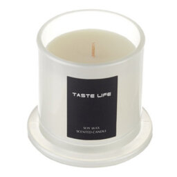 Living And Home Daytime Brewed Tea Scented Soy Wax Candle With Elegant Glass Dome - Eco-Friendly And Smokeless - thumbnail 4