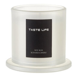 Living And Home Daytime Brewed Tea Scented Soy Wax Candle With Elegant Glass Dome - Eco-Friendly And Smokeless - thumbnail 3