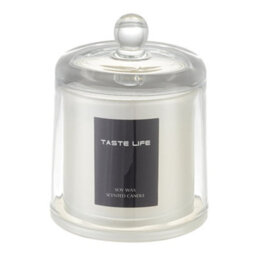 Living And Home Daytime Brewed Tea Scented Soy Wax Candle With Elegant Glass Dome - Eco-Friendly And Smokeless - thumbnail 5