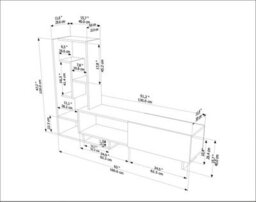 Decorotika Pegai Tv Stand Tv Unit For Tvs Up To 50 Inch White - thumbnail 5