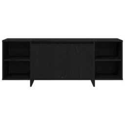 Berkfield Tv Stand - Black Oak - 120X30X40.5 Cm - Made Of Engineered Wood - thumbnail 6