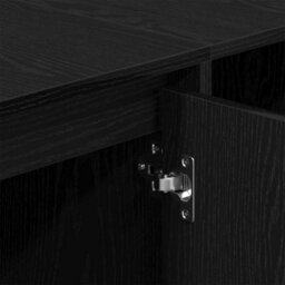 Berkfield Tv Stand - Black Oak - 120X30X40.5 Cm - Made Of Engineered Wood - thumbnail 9