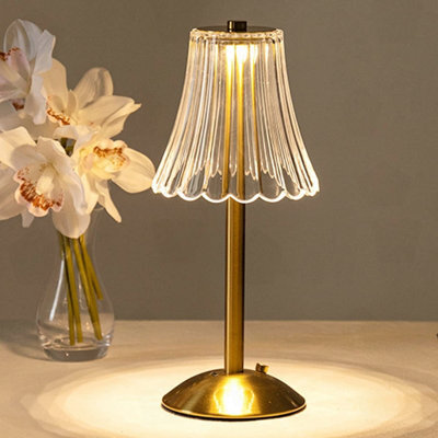 Amorly Brass Gold Portable Cordless Table Lamp, Usb Rechargeable Battery Powered Led Light For Dining Room, Indoor And Outdoor Use - image 1