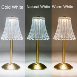 Amorly Brass Gold Portable Cordless Table Lamp, Usb Rechargeable Battery Powered Led Light For Dining Room, Indoor And Outdoor Use - thumbnail 6