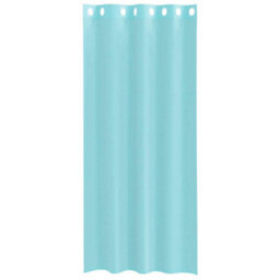 Berkfield Voile Curtains With Grommets 2 Pcs Turquoise - thumbnail 4
