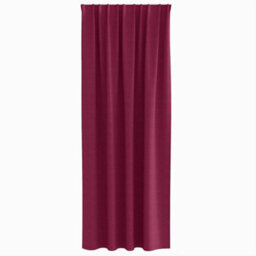Berkfield Curtains With Curtains 2 Pcs Wine Red 245 X 140 Cm Polyester - thumbnail 3