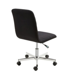 Set Of 2 Black Swivel Office Chair With Adjustable Height, 360 Degree Swivel - thumbnail 5
