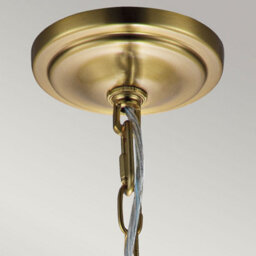 Luminosa Lighting Elstead Feiss Hounslow Dome Pendant Ceiling Light Burnished Brass - thumbnail 3