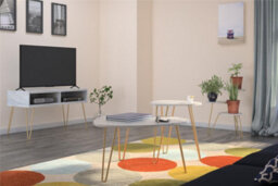 Novogratz Athena Tv-Stand White Marble Look - thumbnail 7