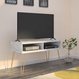 Novogratz Athena Tv-Stand White Marble Look - thumbnail 6