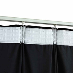 Berkfield Blackout Curtain With Hooks Velvet Black 290X245 Cm - thumbnail 4