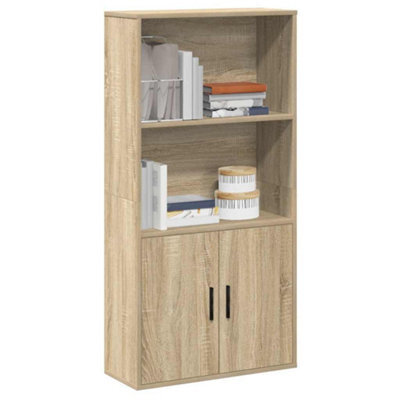 Berkfield Bookcase Sonoma Oak 60X24X120 Cm Engineered Wood - image 1