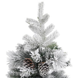 Berkfield Christmas Tree With Flocked Snow&cones 195 Cm Pvc&pe - thumbnail 5