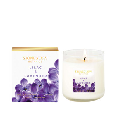 Stoneglow Candles Botanic Tumbler Candle - Lilac & Lavender - image 1