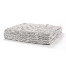 Ehc Cotton Handwoven Reversible Single Sofa Throw Arm Chair Cover 125 X 150 Cm - Grey - thumbnail 3
