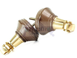L&F 4 Wood Furniture Legs 120mm High Antique Brown Stain Replacement Castor Feet Chairs Sofa Footstools M8 - thumbnail 1