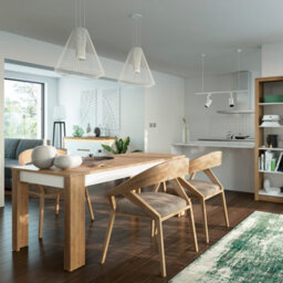 Furniture To Go Lyon Medium Extending Dining Table 140/180 Cm In Riviera Oak/white High Gloss - thumbnail 3